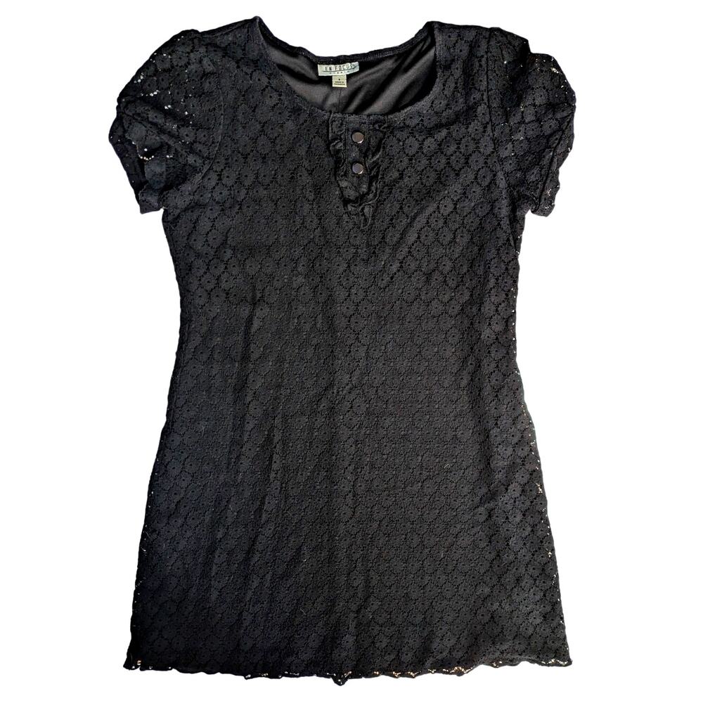 Vintage Black Lace Babydoll Dress